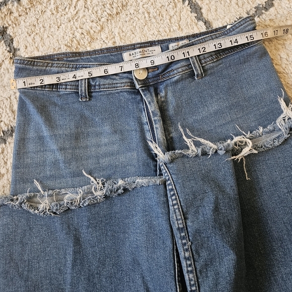 Basement Denim Women's Blue Wide-Leg Jeans size 34 or 14 - Picture 3 of 5